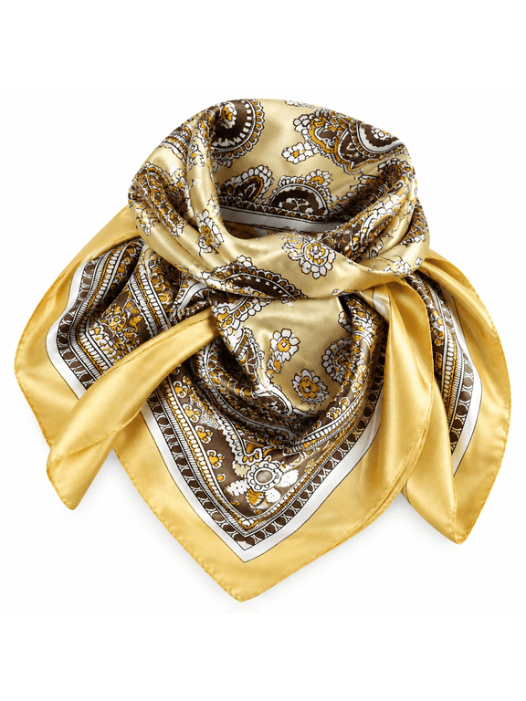 2026 New 35 Inch Wild Rag Cowboy Scarves for Men,Large Rancher Neckerchief Silk Feel,Oversize Western Bandana for Cowboy Outfits,Western Events,Ranch Work,Outdoor Activities,Country Style.