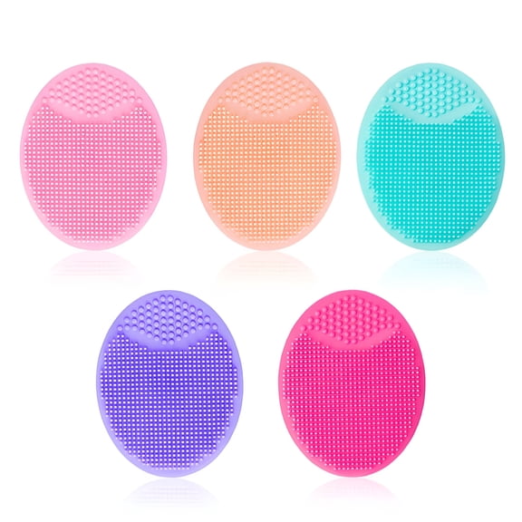 RAIRSKY 2026 New Baby Cradle Cap Brush,Silicone Massage Brush,Silicone Scrubbers Exfoliator Brush for Dry Skin,Cradle Cap and Eczema for Baby, Toddler, Infant Scalp Care, Bath (Multicolor5Pcs