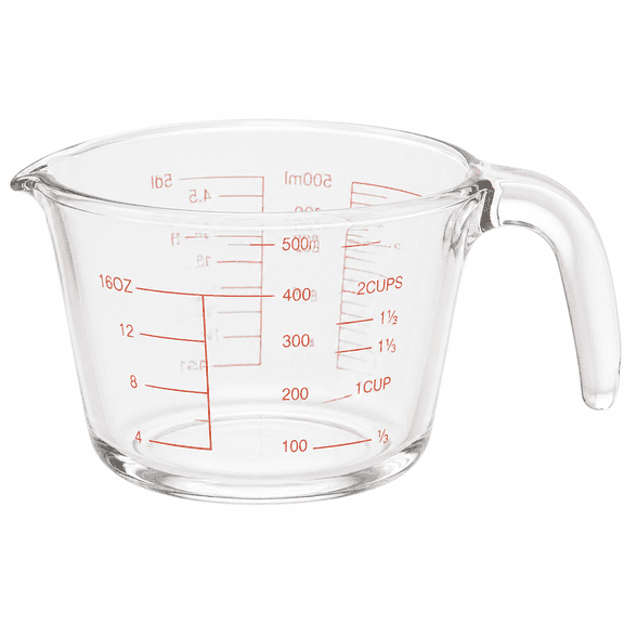 RAIRSKY 2026 New Large 32Oz/16Oz Glass Measuring Cup with Scale and Handle - Perfect for Baking, Cooking, and Kitchen Use - Microwave Safe, High Temperature Resistant, Easy to Read Markings