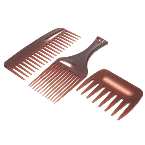 RAIRSKY 3 Pcs Hairdressing Wide Tooth Comb for Men Hair Styling, Afro Comb, Detangle Comb