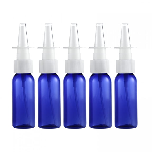 RAIRSKY 5Pcs Nasal Spray Bottle,30Ml Pet Refillable Fine Mist Sprayers Atomizers,Reusable Small Empty Nasal Sprayer for Intranasal Insulin Colloidal Silver and Saline Solutions