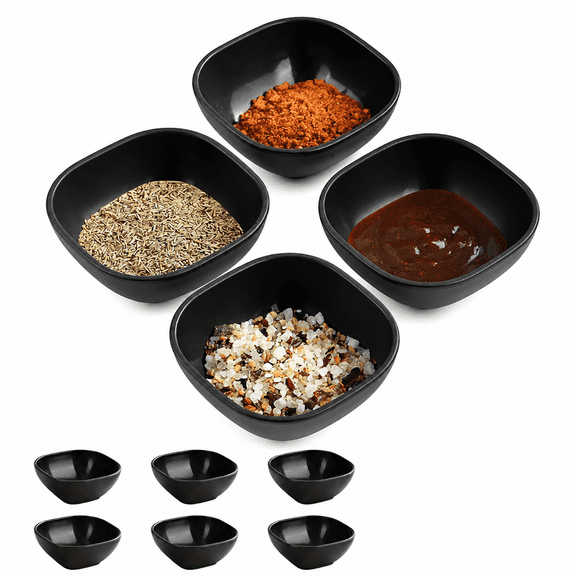 RAIRSKY 6PCS Small Dessert Bowls,Stacked Pinch Bowls,Wheat Straw Mini Prep Bowls,Small Bowls for Dips,Unbreakable Dipping Saucers for Side Dishes,Seasoning,Snack,Appetizer