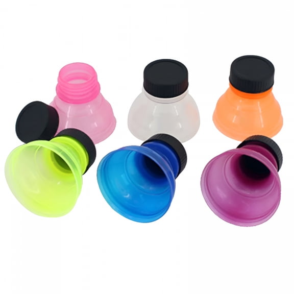 RAIRSKY 6Pcs Soda Saver Pop Beverage Can Cap Flip Bottle Top Lid Protector Snap on Soda Can Lids