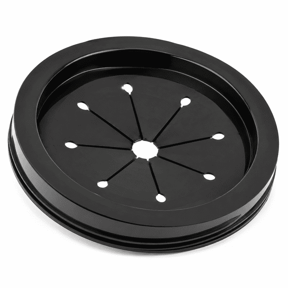 RAIRSKY Black 3-Inch Garbage Disposal Splash Guard - Kitchen Sink Baffle Cover for Rubber Drain Protection