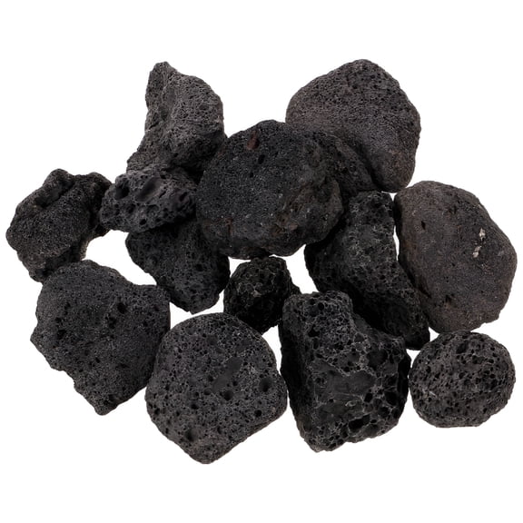 RAIRSKY Black Lava Rock For Aquarium Natural Volcanic Stones For Landscaping And Plants Decorative Rocks For Garden - Large Bag Of Rocks
