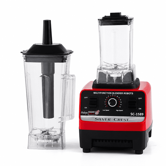 RAIRSKY Blender,2L Large Capacity Blenders for Kitchen,Food-Grade PC Material Hand Mixer,2Caps