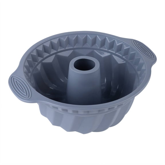 RAIRSKY Bundt Cake Pan,High and Low Temperature Resistance Circle Bundt Cake Pan Nonstick,Easy Release Bundt Pan,Gray and Green