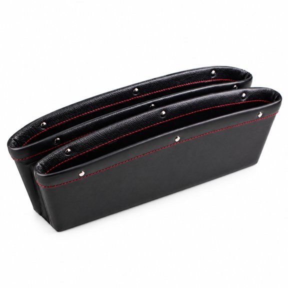 RAIRSKY Car Seat Gap Filler Organizer Drop Catcher Pocket Between Seat and Console (Black)