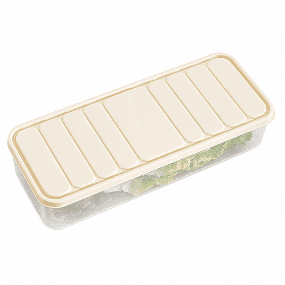 RAIRSKY Celery Keeper For Refrigerator Lunch Meat Storage Containers For Fridge Apricot Small