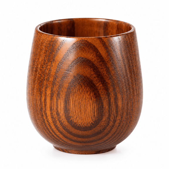RAIRSKY Charred Oak Whiskey Tumbler Handcrafted Wooden Drinking Cup Natural Flavor Enhancer for Bourbon Scotch Present for Men Father Husband Unique Wooden Grail Glass Wooden Whiskey Glass