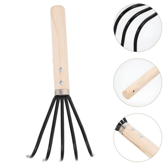 RAIRSKY Claw Rake Handheld Rake Clamming Claw Rake Beach Clam Digger Tool Shell Clam Digger Seafood Tool Clamming Tool Small Gardening Tool