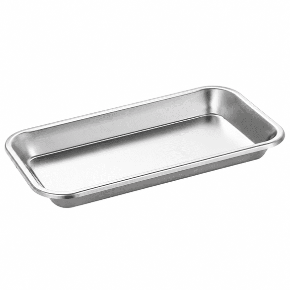 RAIRSKY Durable Small Stainless Steel Toaster Oven Tray & Baking Sheet Pan. a Heavy-Duty, Non-Toxic Metal Pan for Roasting, Broiling & Cooking. Rimmed Cookie Sheet & Jelly Roll Pan. (9X5")