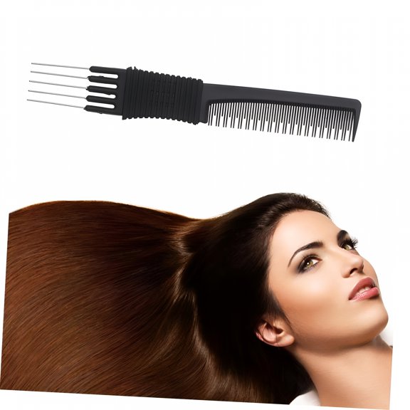 RAIRSKY Hair Pick Double Side Pick Salon Teasing Back Combs With Steel Lift Teasing Combs With Metal Prong Combs For Women