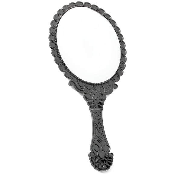 RAIRSKY Hand Mirror Vintage Handheld Mirror with Handle Vanity Makeup Mirror Travel Mirrors (Oval)