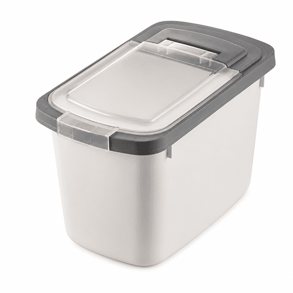 RAIRSKY Large Airtight Rice Container,20Lb,with Measuring Cup,Ideal for Pet Food and Cereal Storage
