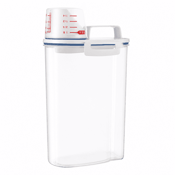 RAIRSKY Leftover Storage Container Meal Prep Container Glass 20 lb Rice Storage Container 2L Cereal Dispenser Storage Box
