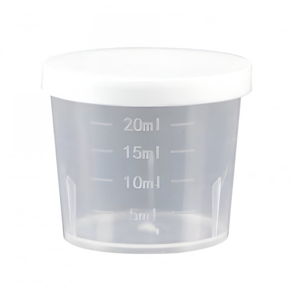 RAIRSKY Plastic Medicine Medication Measure Guided Measuring Container Cup