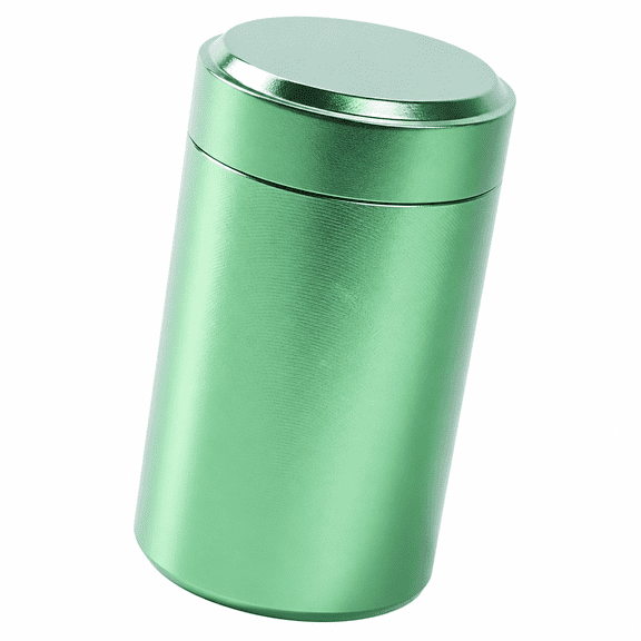 RAIRSKY Portable Aluminum Storage Jar,Airtight Smell Proof Container,Coffee Canister,Metal Waterproof Small Bottle Multipurpose Container for Coffee&Teas,Herb Spices Container Screw-Top Lid Lock Odor