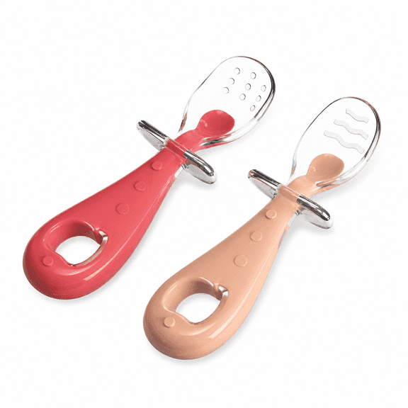 RAIRSKY Self-feeding tableware: BPA-free spoon set,suitable for infants over 6 months old.