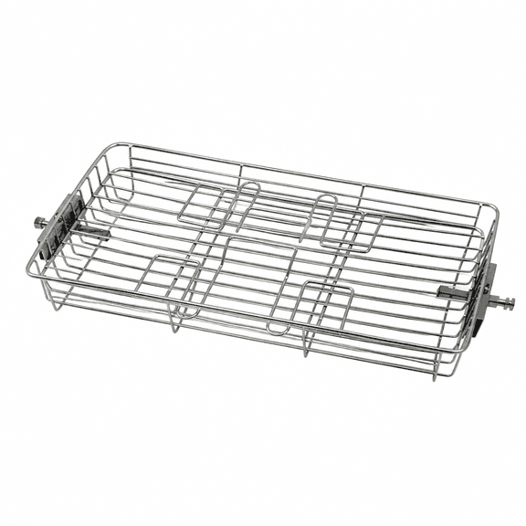 RAIRSKY Stainless Steel Grilling Basket Portable Air Frying Grill Per BBQ Rotary Oven Cage Rack Perfect for Fish,Meat,Chicken,Vegetables,Steak and Small for 25-30L Oven