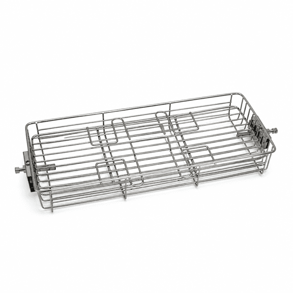 RAIRSKY Stainless Steel Grilling Basket Portable Air Frying Grill Per BBQ Rotary Oven Cage Rack Perfect for Fish,Meat,Chicken,Vegetables,Steak and Small for 25-30L Oven