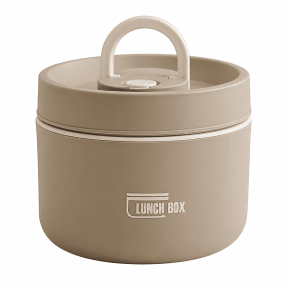 RAIRSKY Stainless Steel Insulated Lunch Box,Square Thermos Hot Food Container,Sandwich Container,Insulated Snack Container,Insulated Food Jar,Multi-Function Food Container for Preserving Food