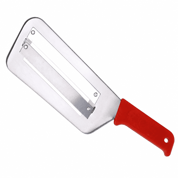 RAIRSKY Stainless Steel Shredder Knife,Dual Blade Julienne Cutter,Stainless Steel Cabbage Shredder,Double Slice Shredding Kitchen Knife,Multifunctional Vegetable Cutter (Red)
