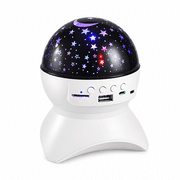 RAIRSKY Star Projector Galaxy Night Light,Remote Control&White Noise Bluetooth Speaker,LED Nebula Lamp for Baby Kids Adults Bedroom/Decoration/Birthday/Party/Home Theater