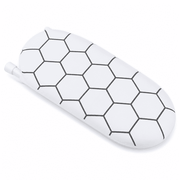 RAIRSKY Tabletop Foldable Ironing Board Tabletop Small Board for Laundry Room Travel White Ball Pattern