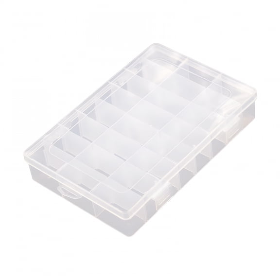 RAIRSKY Thread Storage Box Embroidery Compartments Storage Case Sewing Thread Holder 24 Cells