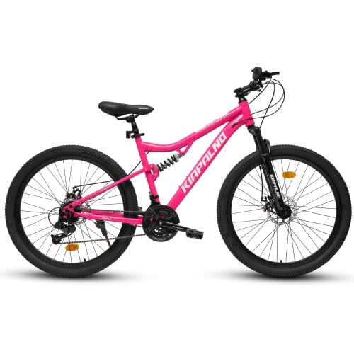 RAISTYW 26 inch All-Terrain Mountain Bike for Women, 21 Speed Women Bike with Dual Disc Brakes, Carbon Steel Frame Mountain Bicycle, Red