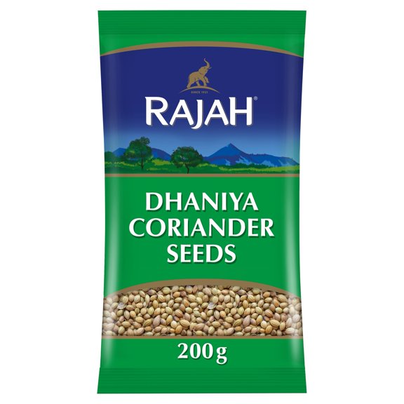 RAJAH DHANIYA WHOLE CORIANDER SEEDS 200G, Imported from Britain