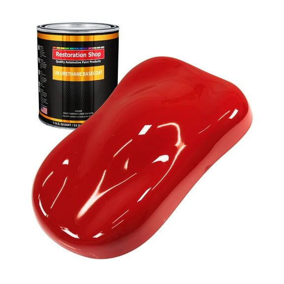RALLY Red 1 Quart URETHANE BASECOAT Car Auto Body Paint