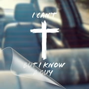 RALLY SZN Weather Resistant Automotive Decals & Stickers Vinyl Christian Jesus Cross Car