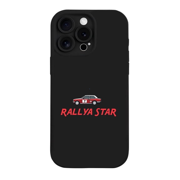 RALLYA STAR iPhone 15 Pro Case - Lightweight Yellowing Resistant with Bold Red Car Graphic & Number 1 Design