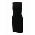 thumbnail image 1 of Lauren by Ralph Lauren Women's Sequin-Trim Keyhole Dress (4, Black), 1 of 2