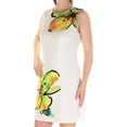 thumbnail image 1 of RALPH LAUREN $160 Womens New 1169 White Floral Zippered Shift Dress 16 B+B, 1 of 2
