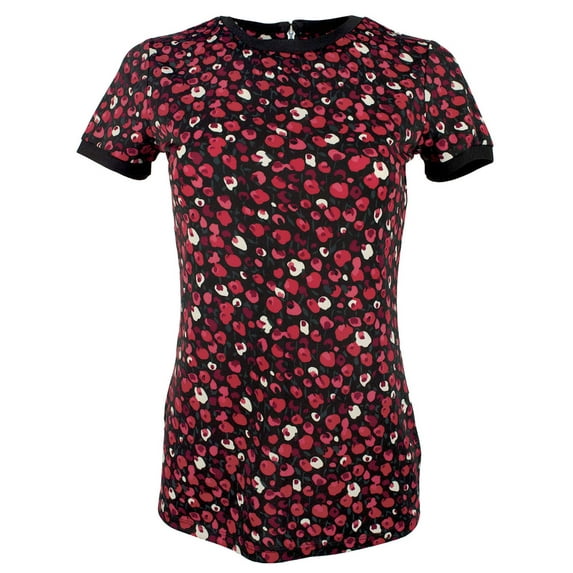 RALPH LAUREN $69 Womens New 1173 Black Printed Short Sleeve Peasant Top XL B+B