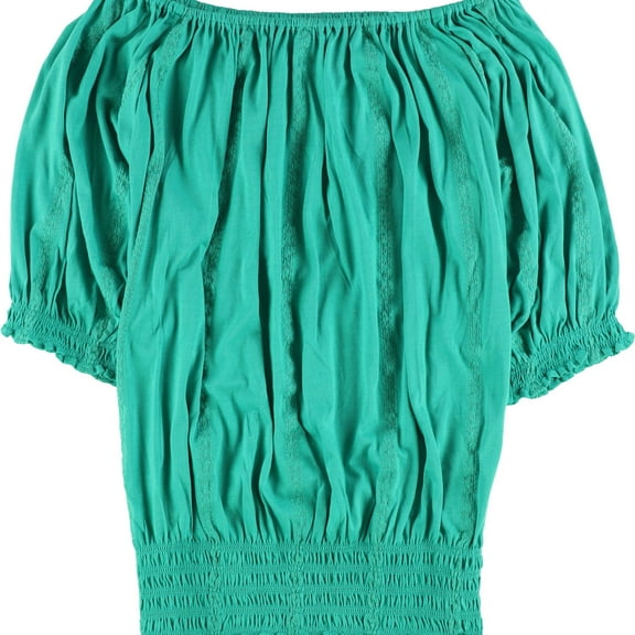 RALPH LAUREN $80 Womens New 1698 Green Embroidered Long Sleeve Top XL B+B