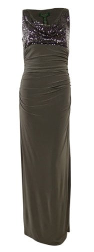 champagne dress knee length Marsoni M318S Knee-Length Semi-Formal Dress Champagne / 4