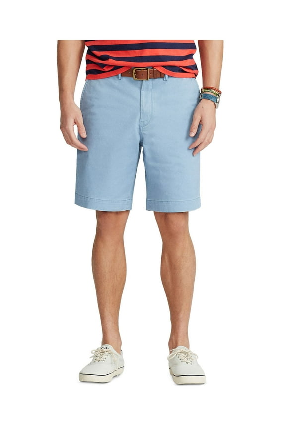 Mens Blue Stretch Classic Fit Chino Shorts 42 Waist