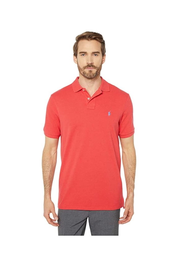 Mens Red Short Sleeve Polo M