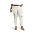 thumbnail image 1 of RALPH LAUREN Patchwork Relaxed Tapered Ankle Jeans, 1 of 5