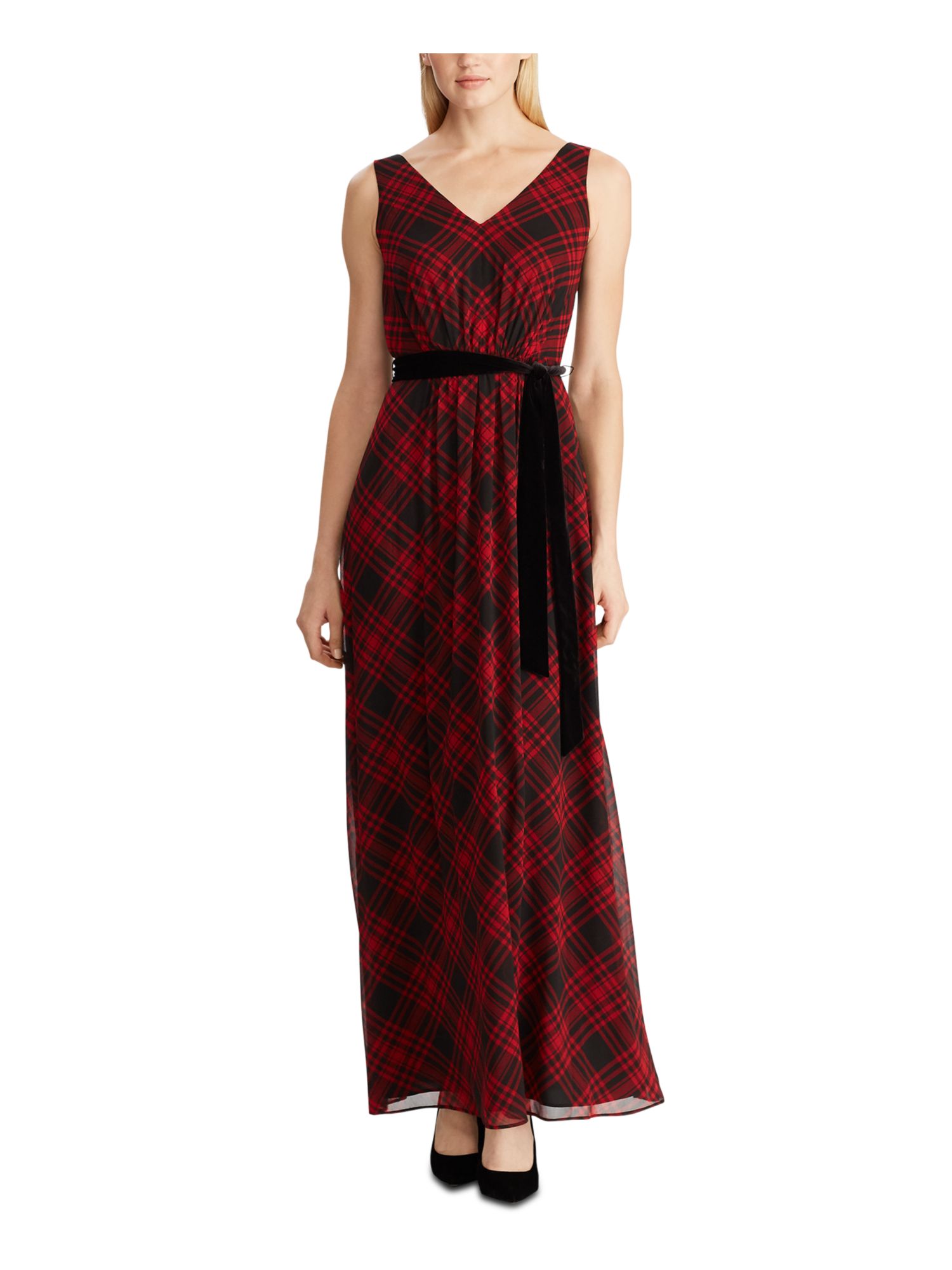 ralph lauren black and red dress Lauren Ralph Lauren Red and Black Size 2 Shift Dress