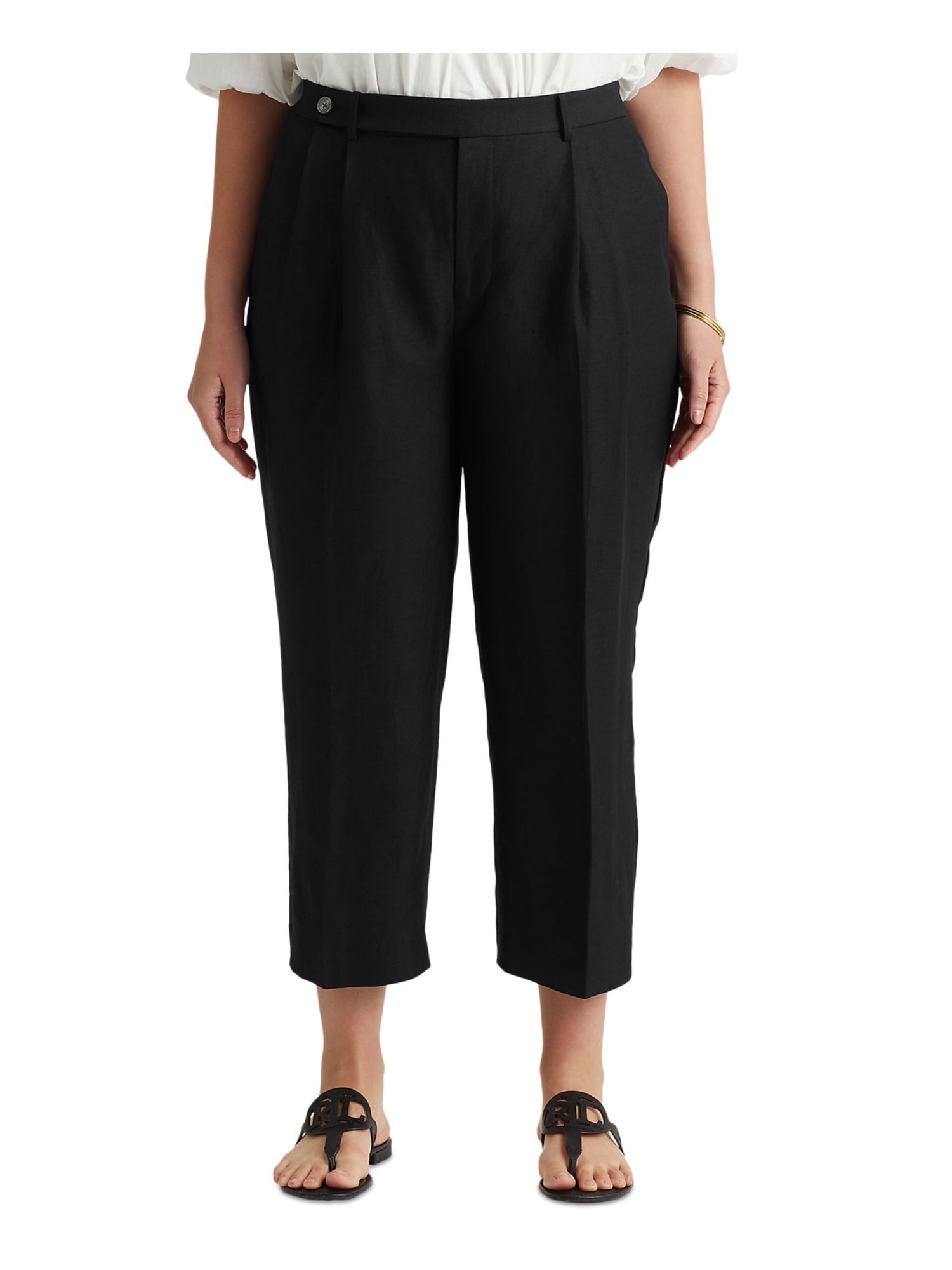 PARKER Womens Ivory Belted Pleated Pocketed Zippered High Waist Shorts main image 0
