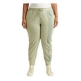 thumbnail image 1 of RALPH LAUREN Womens Green Pocketed Drawstring Jogger Ankle Length Logo Graphic Skinny Pants Plus 1X, 1 of 4