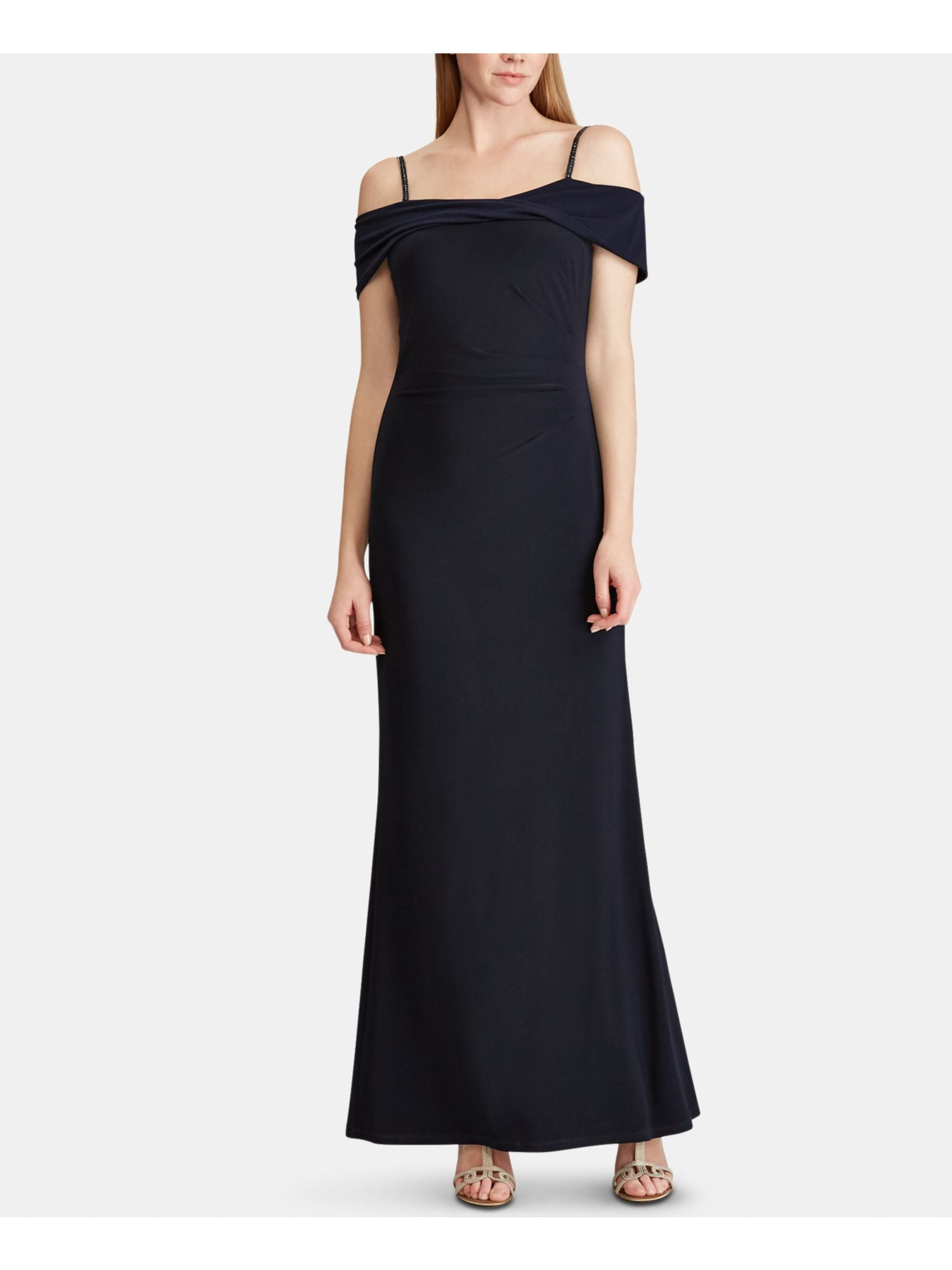 RALPH LAUREN Womens Navy Spaghetti Strap Maxi Sheath Evening Dress Size: 16 - Walmart.com RALPH LAUREN Womens Navy Spaghetti Strap Maxi Sheath Evening Dress Size: 16 - Walmart.com