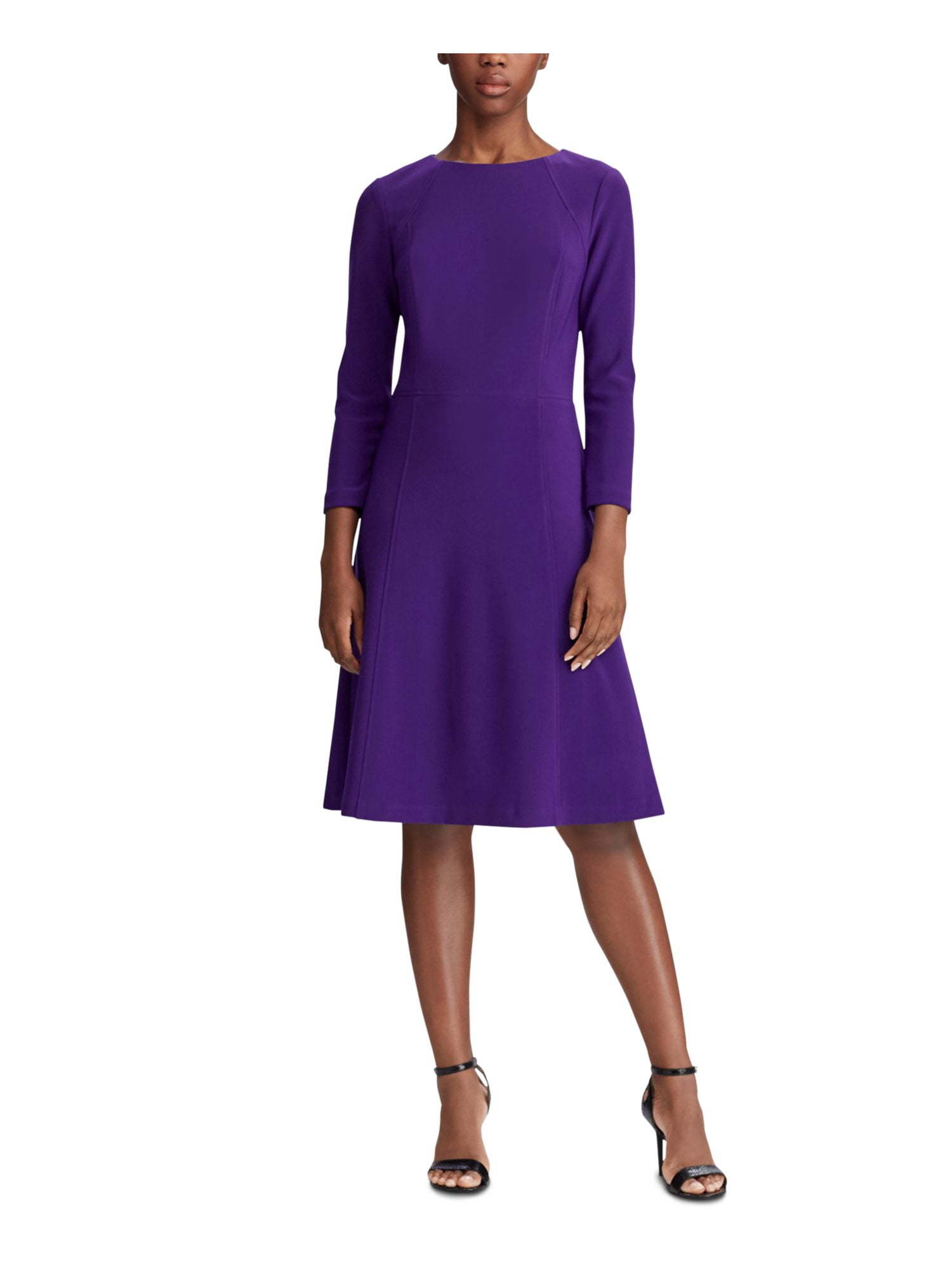 Robe The Limited - Taille XS - Violet - Manches 3/4 - Polyester/Spandex - Occasion Très Bon état