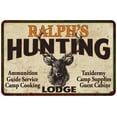 thumbnail image 1 of RALPH'S Hunting Lodge Gift Metal Sign Man Cave 12x18 112180015065, 1 of 1