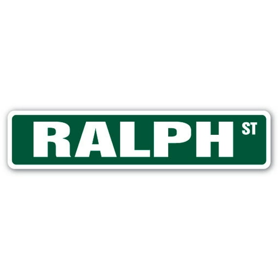 RALPH Street Sign Childrens Name Room Sign | Indoor/Outdoor | 24" Wide